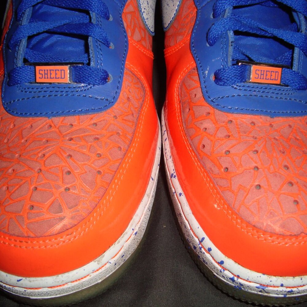 Nike Air Force 1 High Sheed CMFT Premium RW QS Sz 9.5 Pre-Owned NO BOX NY Knicks - Picture 3 of 13
